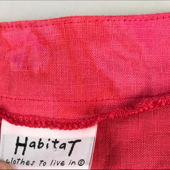 Habitat Red Pink Crop Tie Front Open Cardigan M - Picture 2 of 7